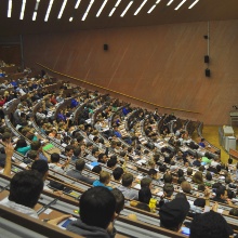 Studierende in einem Hörsaal